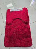 Thick microfibre 2pc bathmats/Toilet mats