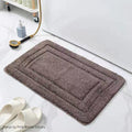 Flocking bathroom mat