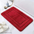 Flocking bathroom mat