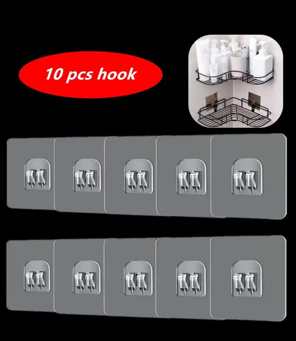 Clear self adhesive hook