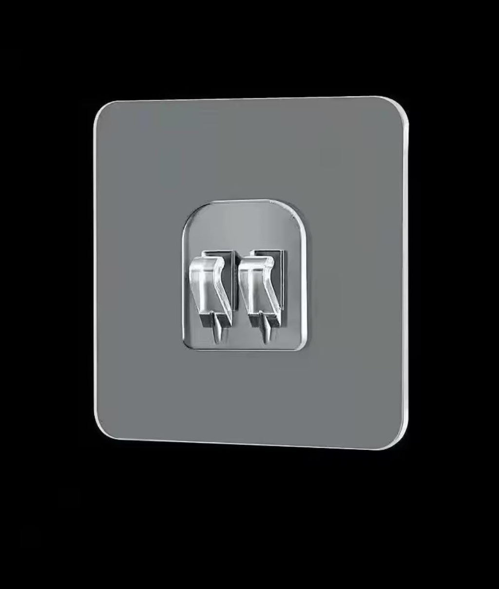 Clear self adhesive hook