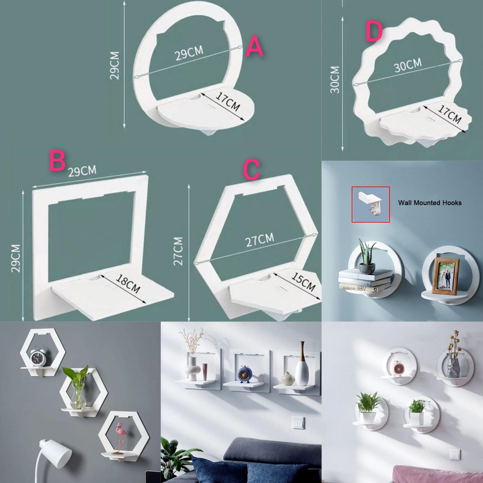 CREATIVE WALL-MOUNTED FLOATING SHELF