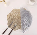 Elegant rose-shaped table mat that adds a classy decorative touch to your dining setup