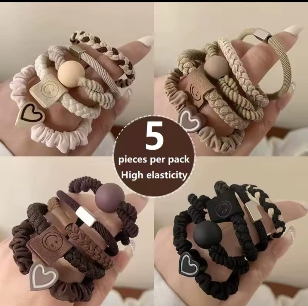 2pcs Baby Girls Fashion Bow Tie Rubber