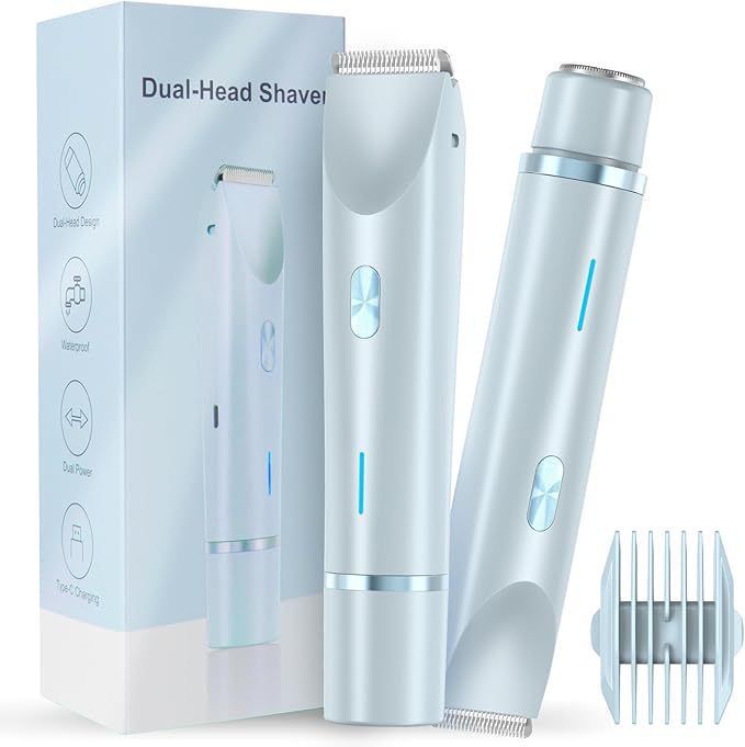 2 in 1 Rechargeable dual head shaver with smoothener