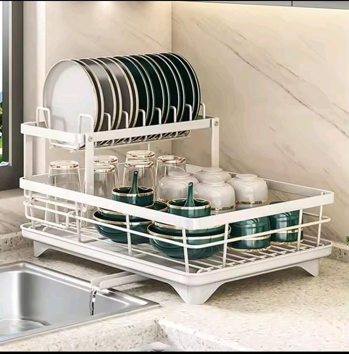 2 tier dish drying rack