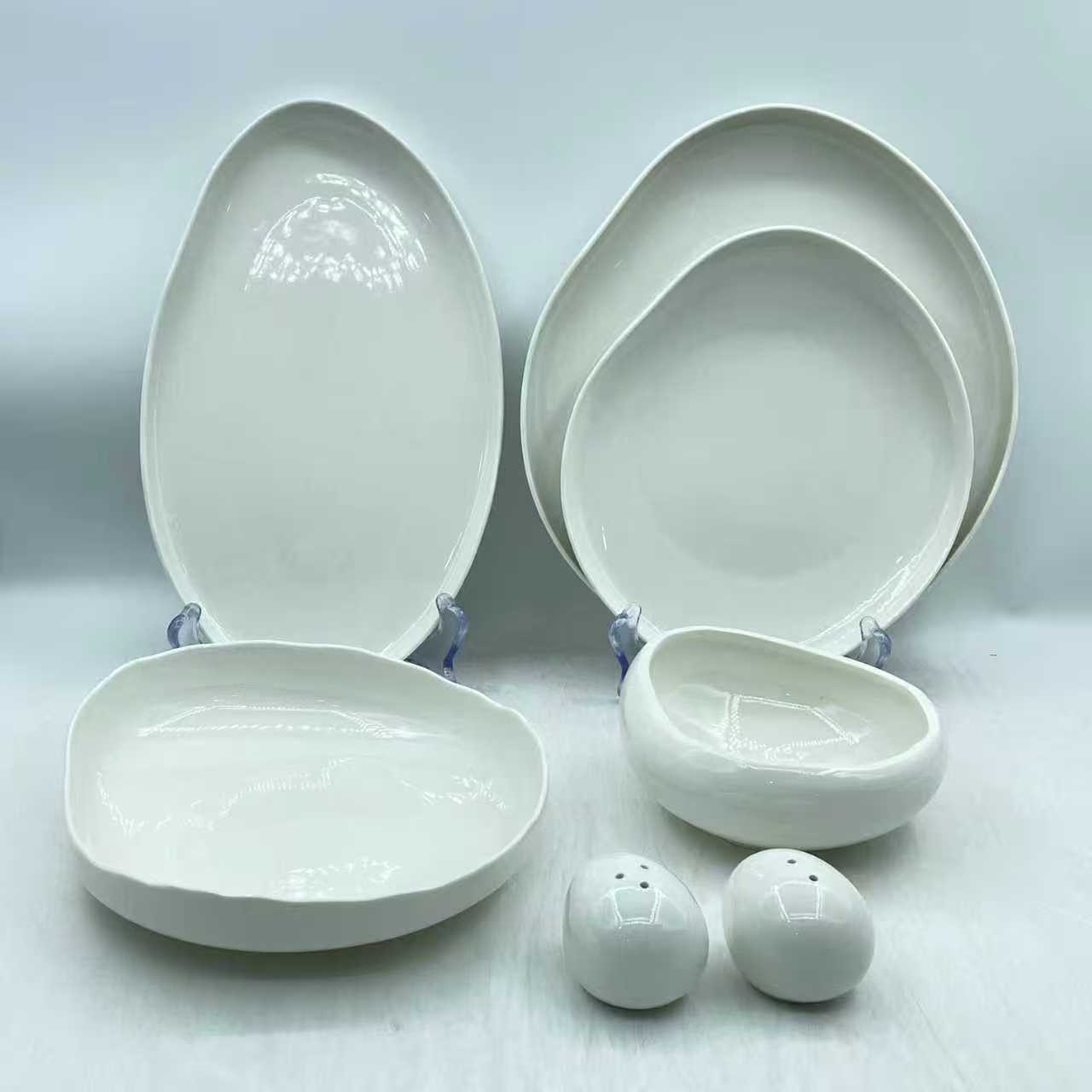 Elegant European Double Glaze Porcelain Dinner set