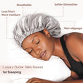 Adjustable sleeping satin hair bonnet