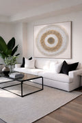 Elegant handmade circular textured wall art designed to create a bold statement in modern interiors.