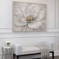 Elegant floral textured wall art set featuring soft neutral tones and artistic detailing for a timeless decorative touch.