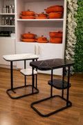 luxury Marble textured side table