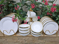 24pcs gold rimmed high quality dinner set