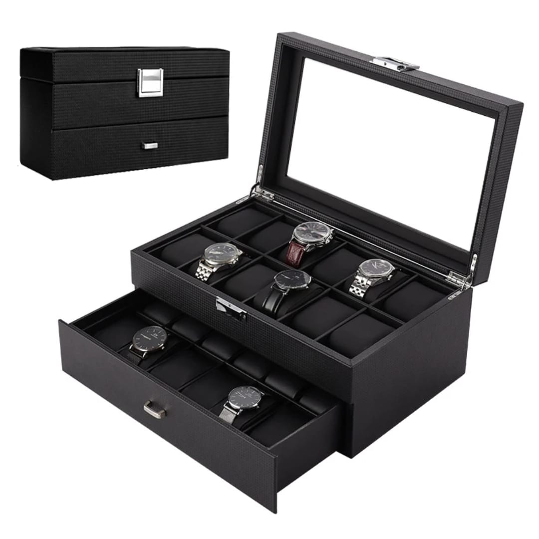 20 slots leather watch organizer