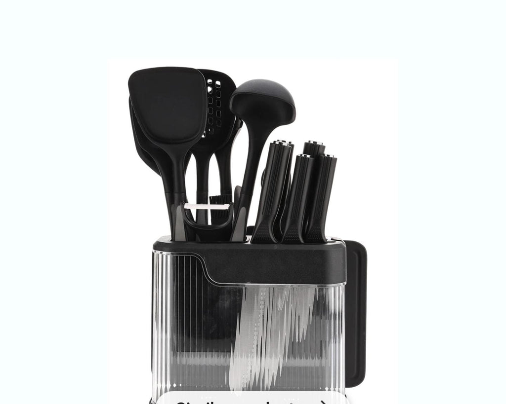 High quality 17pc food grade silicone kitchen utensil set.